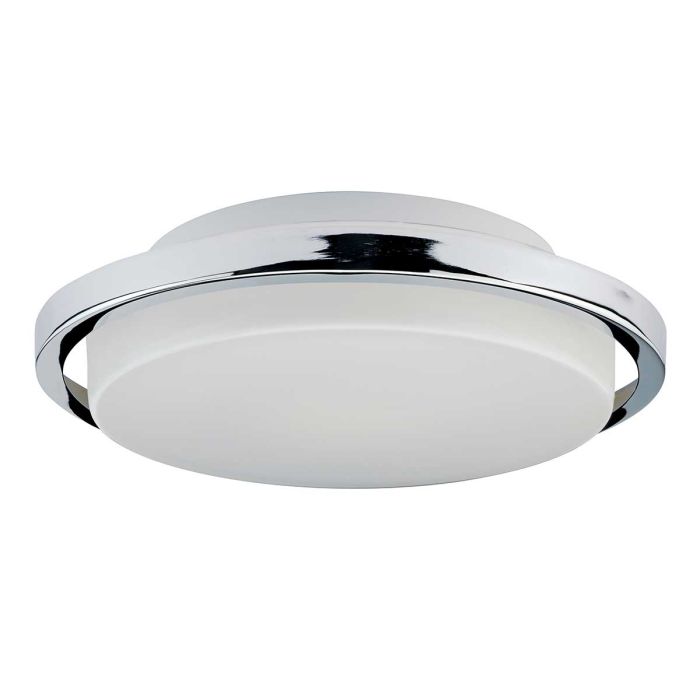 elstead lighting Ryde 1 Light Flush - Polished Chrome