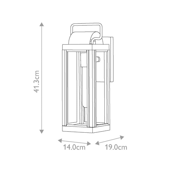 Elstead Lighting Sag Harbor 1 Light Small Wall Lantern - Black