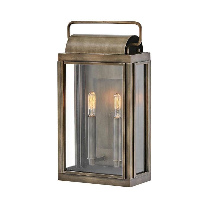elstead lighting Sag Harbor 2 Light Medium Wall Lantern - Painted Burnished Bronze