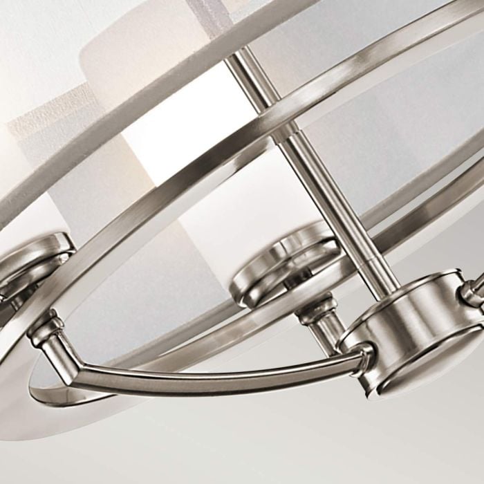 Elstead Lighting Saldana 3 Light Chandelier - Classic Pewter