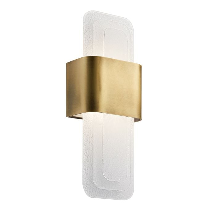 elstead lighting Serene 1 ltLED Wall Light - Natural Brass
