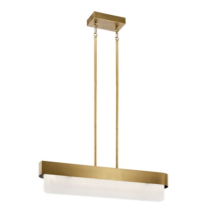 elstead lighting Serene 2 lt LED Chandelier - Natural Brass