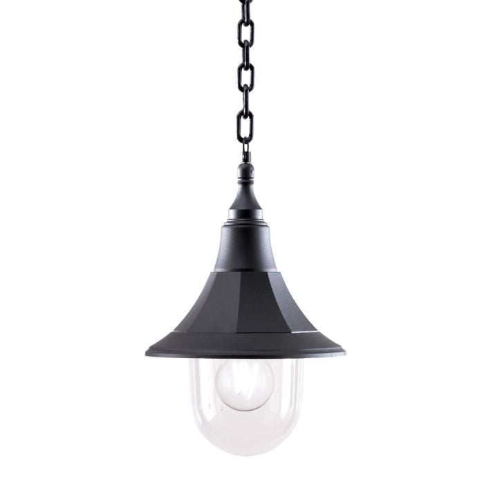elstead lighting Shannon 1 Light Chain Lantern - Black