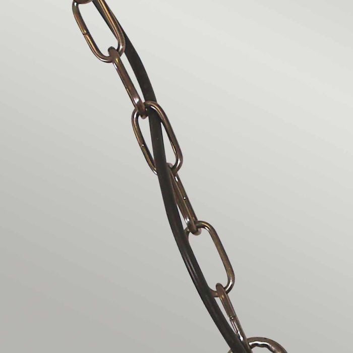 Elstead Lighting Sheldon 1 Light Chain Lantern - Aged Brass