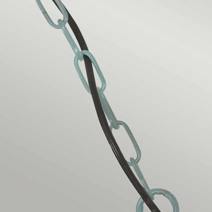 Elstead Lighting Sheldon 1 Light Chain Lantern - Verdigris