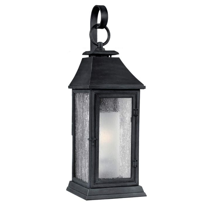 elstead lighting Shepherd 2 Light Medium Wall Lantern - Dark Weathered Zinc