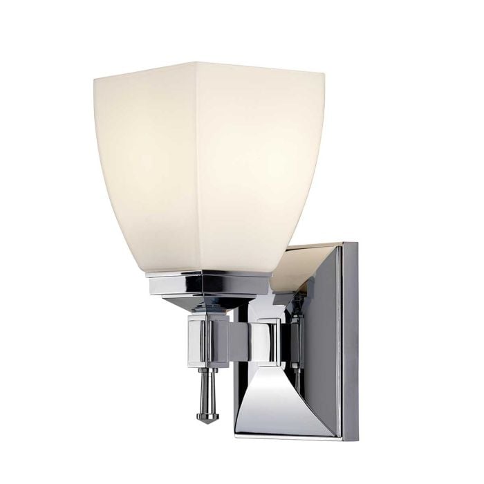 elstead lighting Shirebrook 1 Light Wall Light - Polished Chrome
