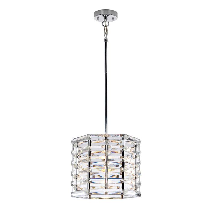elstead lighting Shoal 1 Light Pendant - Polished Nickel