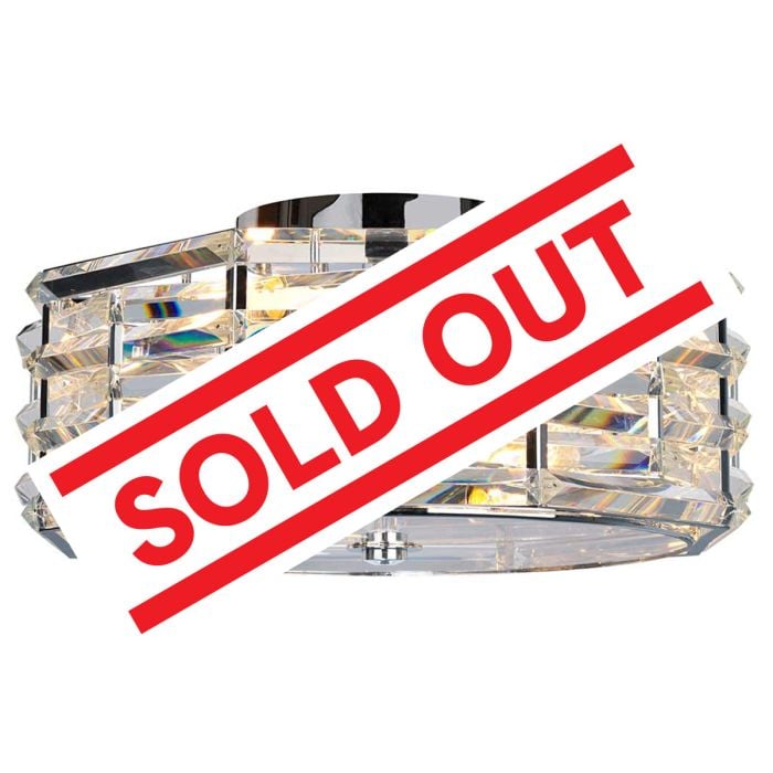 elstead lighting Shoal 4 Light Flush - Polished Nickel
