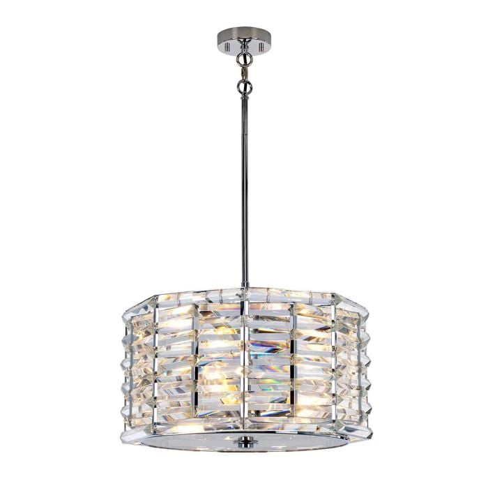 elstead lighting Shoal 4 Light Pendant - Polished Nickel
