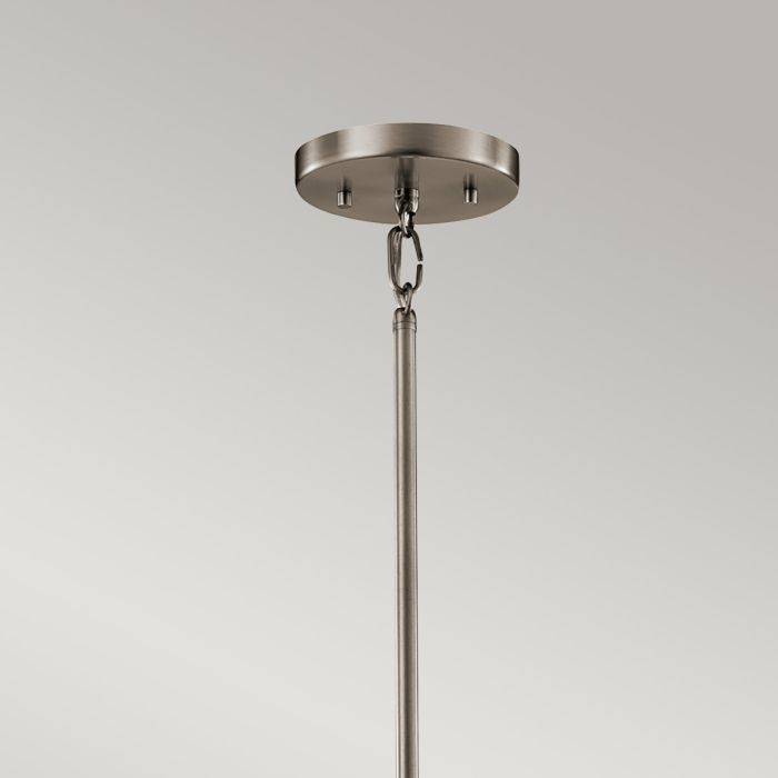 Elstead Lighting Silver Coral 1 Light Mini Pendant - Classic Pewter