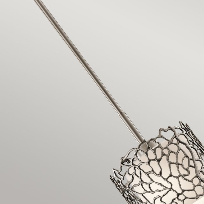 Elstead Lighting Silver Coral 1 Light Mini Pendant - Classic Pewter