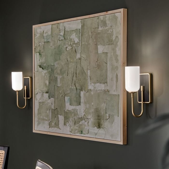 Elstead Lighting Solia 1 Lt Wall Light In Champagne Bronze With Black Accent - Champagne Bronze & Black