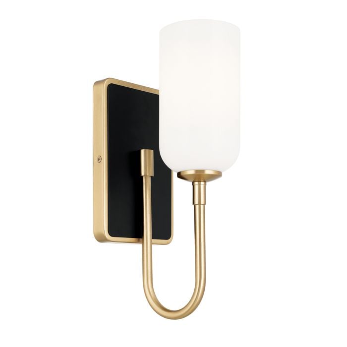 elstead lighting Solia 1 lt Wall Light in Champagne Bronze with black accent - Champagne Bronze & Black