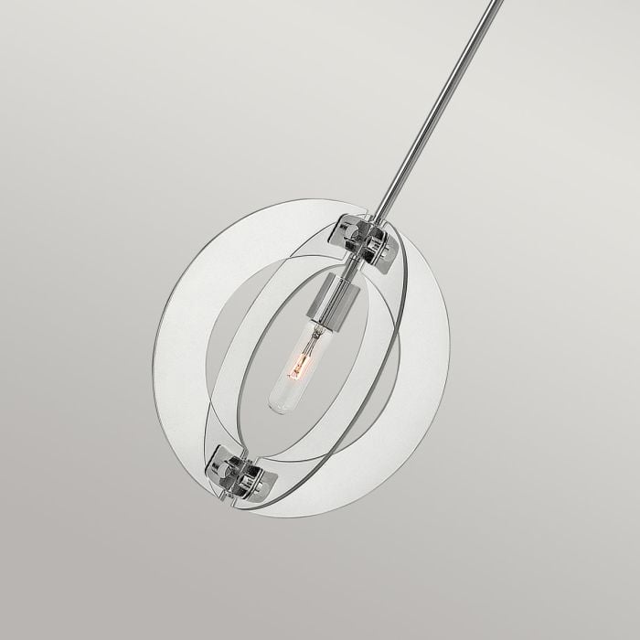 Elstead Lighting Solstice 1 Light Mini Pendant - Polished Chrome