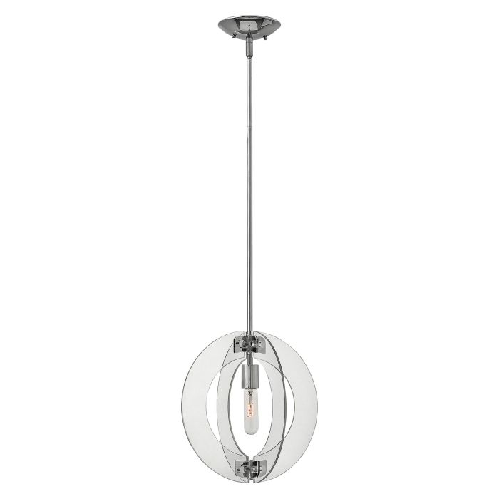 elstead lighting Solstice 1 Light Mini Pendant - Polished Chrome