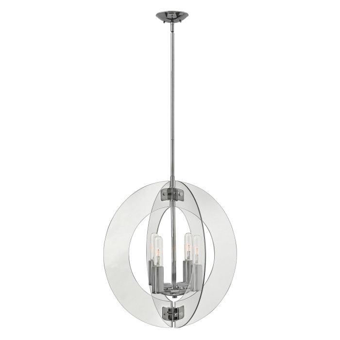 elstead lighting Solstice 4 Light Chandelier - Polished Chrome