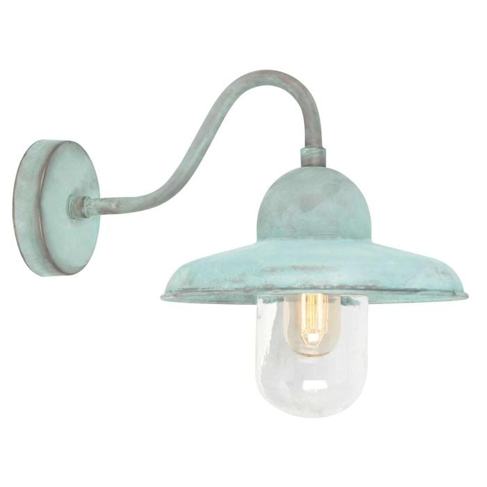 elstead lighting Somerton 1 Light Wall Lantern - Verdigris