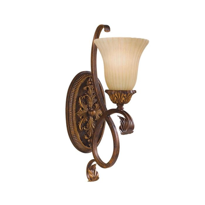 elstead lighting Sonoma Valley 1 Light Wall Light - Aged Tortoise Shell
