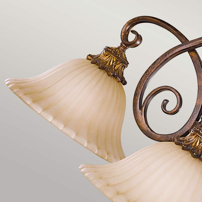 Elstead Lighting Sonoma Valley 3 Light Chandelier - Aged Tortoise Shell