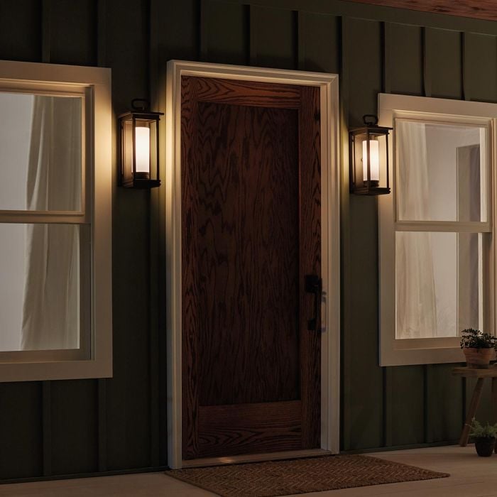 Elstead Lighting South Hope 1 Light Medium Wall Lantern - Rubbed Bronze