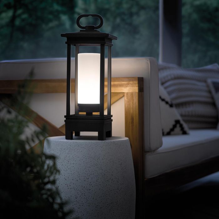 Elstead Lighting South Hope Portable Bluetooth Speaker Lantern - UK Plug - Rubbed Bronze
