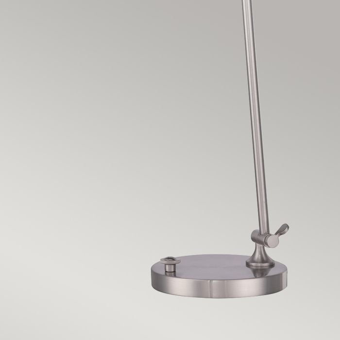 Elstead Lighting Spencer LED Table Lamp In Brushed Nickel - Brushed Nickel