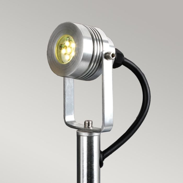 Elstead Lighting Spennymoor 1 X 12V Spotlight And Pole With 1m Cable - Anodised Aluminium