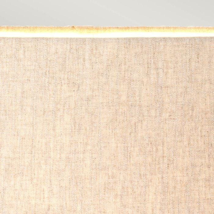 Elstead Lighting Spirit 1 Light Table Lamp With Oval Shade - Bronze Patina With Natural Shade