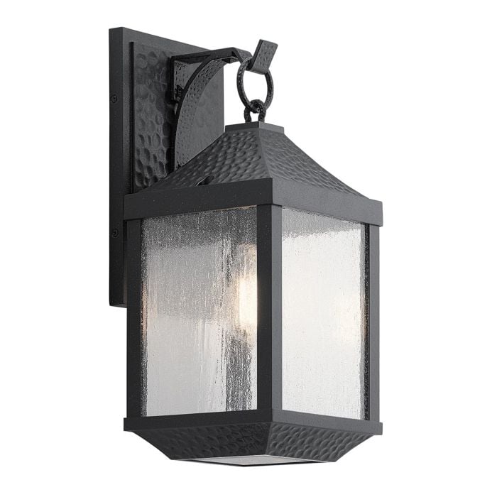 elstead lighting Springfield 1 Light Medium Wall Lantern - Distressed Black