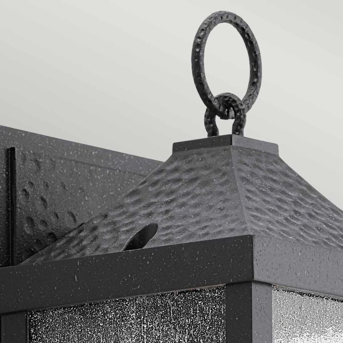 Elstead Lighting Springfield 1 Light Small Wall Lantern - Distressed Black