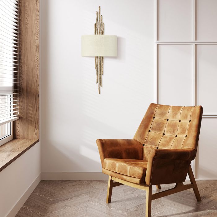 Elstead Lighting Spyre 2 Light Wall Light - Champagne Gold