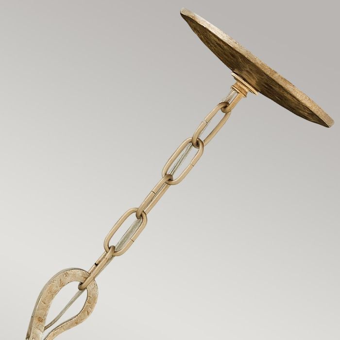 Elstead Lighting Spyre 6 Light Chandelier - Champagne Gold