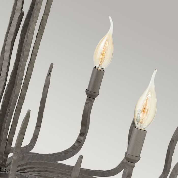 Elstead Lighting Spyre 6 Light Chandelier - Metallic Matte Bronze
