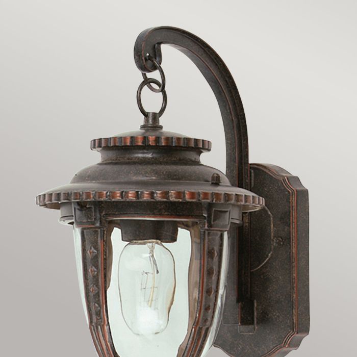 Elstead Lighting St Louis 1 Light Medium Wall Lantern - Weathered Bronze