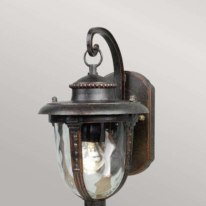 Elstead Lighting St Louis 1 Light Small Wall Lantern - Weathered Bronze
