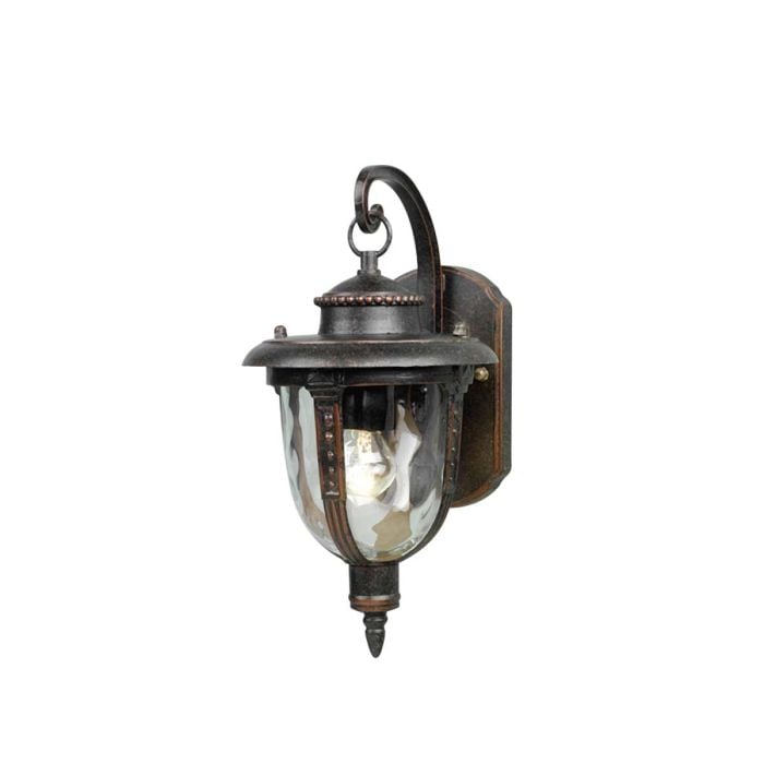 elstead lighting St Louis 1 Light Small Wall Lantern - Weathered Bronze