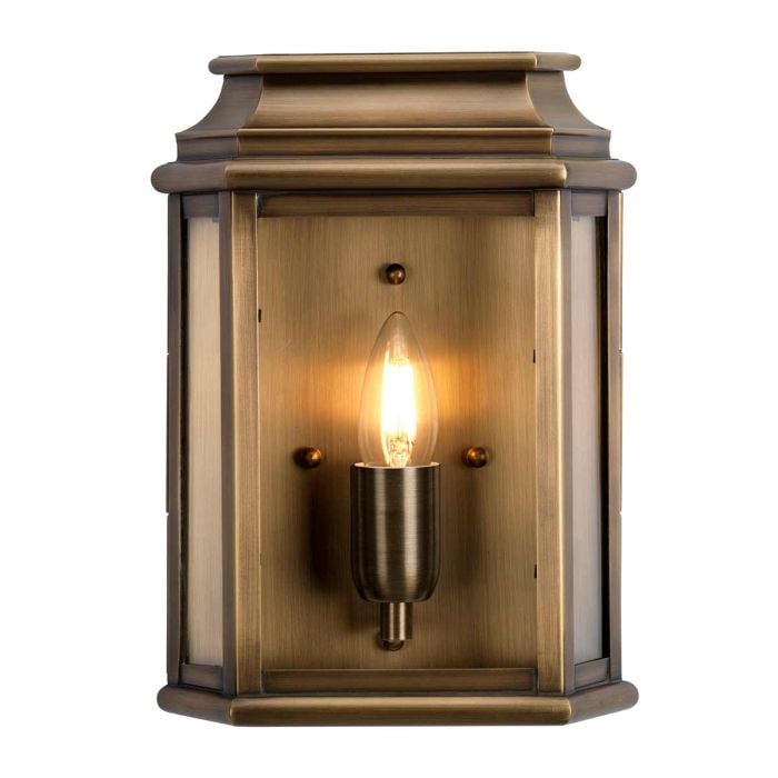 elstead lighting St Martins 1 Light Wall Lantern - Aged Brass