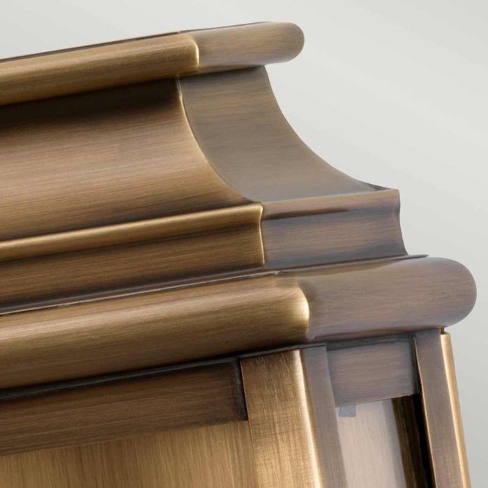 Elstead Lighting St Pauls 1 Light Wall Lantern - Aged Brass