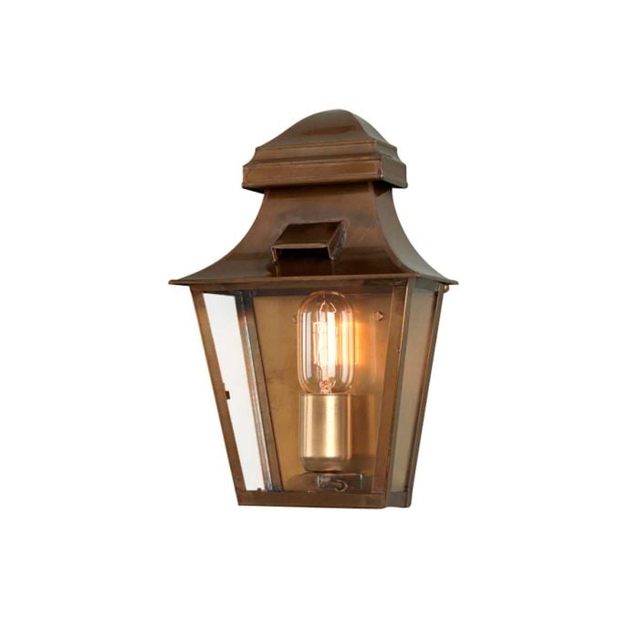 elstead lighting St Pauls 1 Light Wall Lantern - Aged Brass