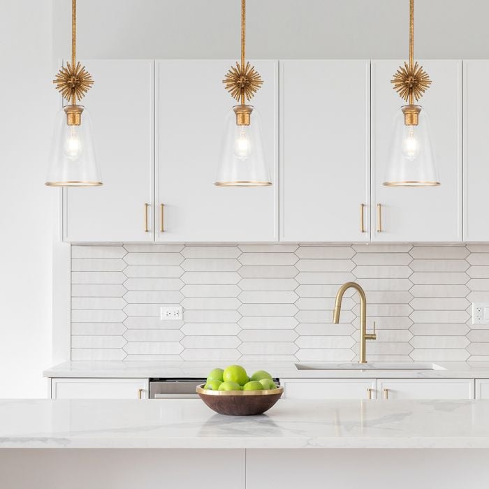 Elstead Lighting Staring 1 Lt Pendant - Distressed Gold