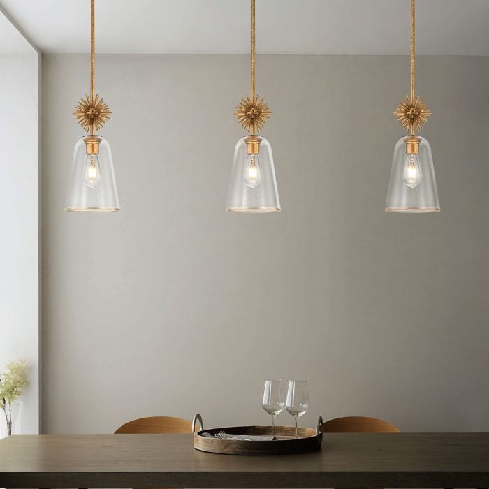Elstead Lighting Staring 1 Lt Pendant - Distressed Gold