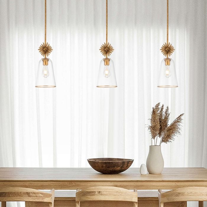 Elstead Lighting Staring 1 Lt Pendant - Distressed Gold