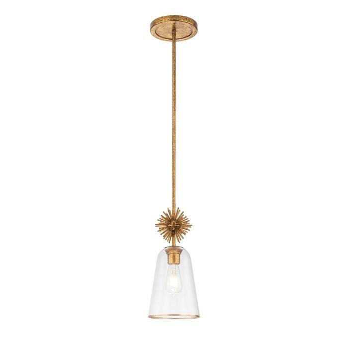elstead lighting Staring 1 lt Pendant - Distressed Gold