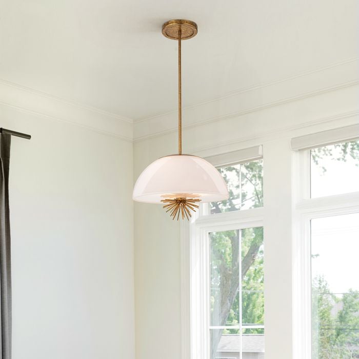Elstead Lighting Staring 3 Lt Pendant - Distressed Gold