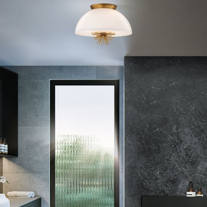 Elstead Lighting Staring 3 Lt Pendant - Distressed Gold