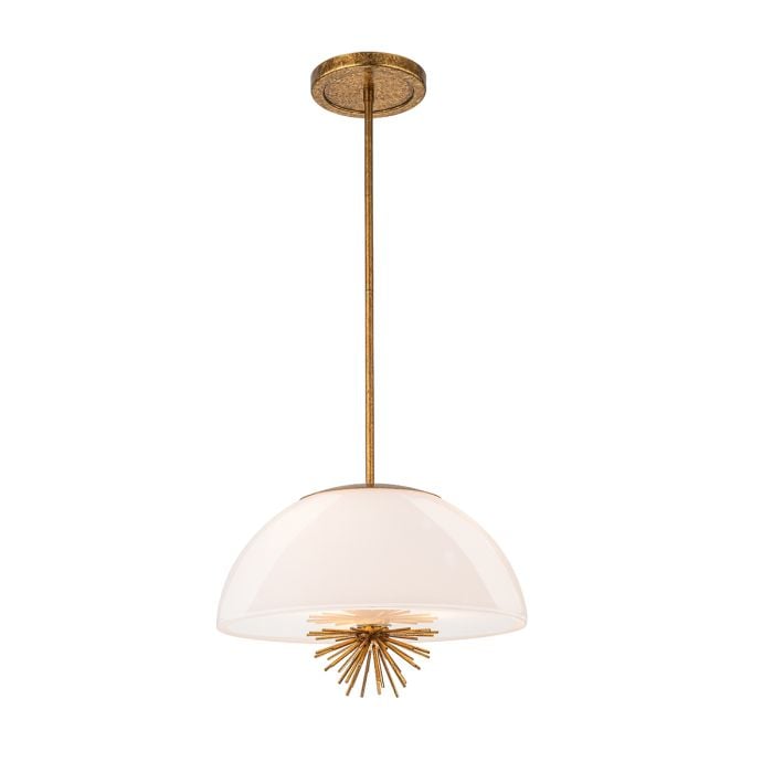 Elstead Lighting Staring 3 Lt Pendant - Distressed Gold