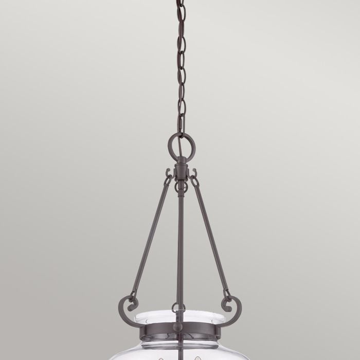 Elstead Lighting Stewart 3 Light Pendant In Western Bronze - Western Bronze