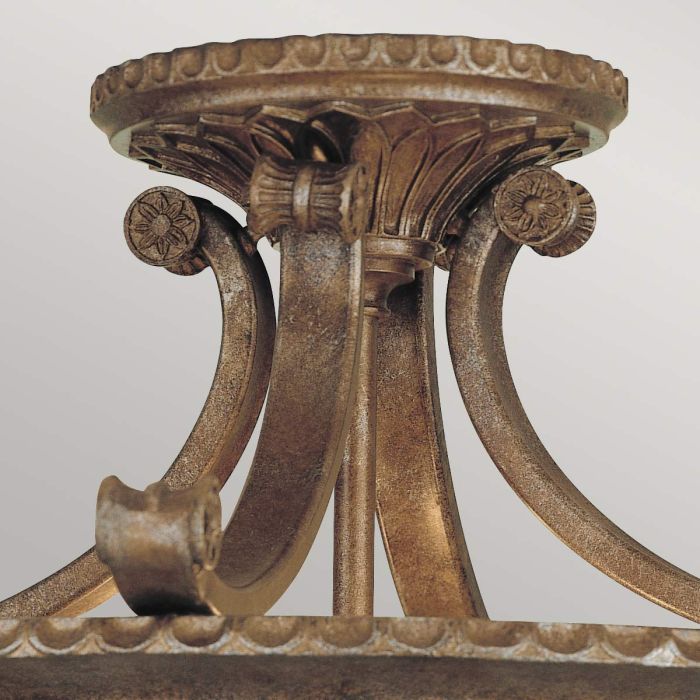 Elstead Lighting Stirling Castle 2 Light Semi-Flush - British Bronze