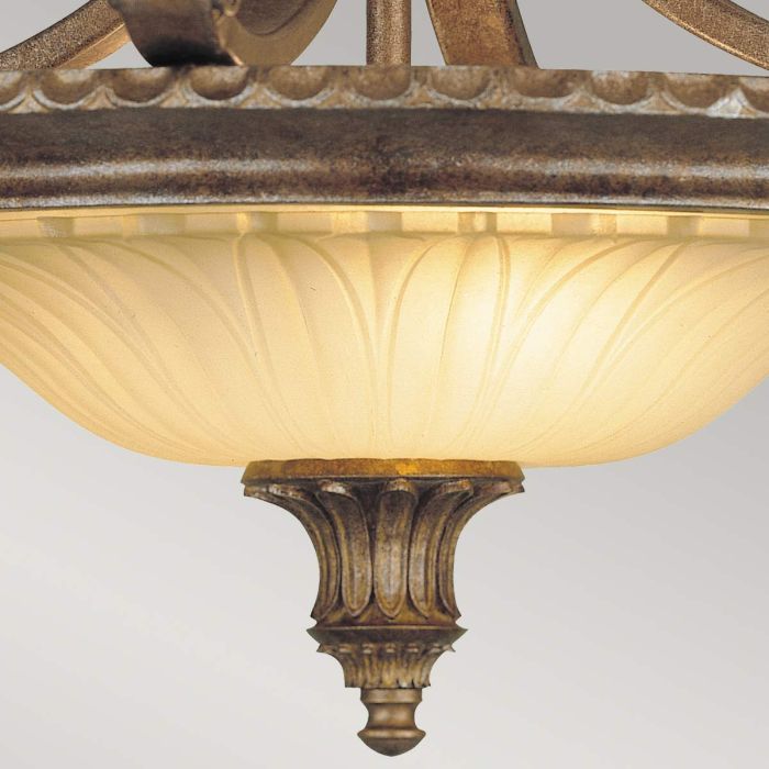 Elstead Lighting Stirling Castle 2 Light Semi-Flush - British Bronze